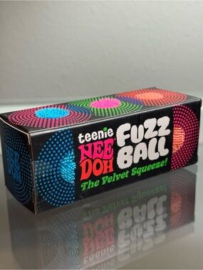 SHIPS TODAY! Teenie Nee Doh Fuzz Ball 3 pack Squishy Fidget TikTok Viral Toy NEW